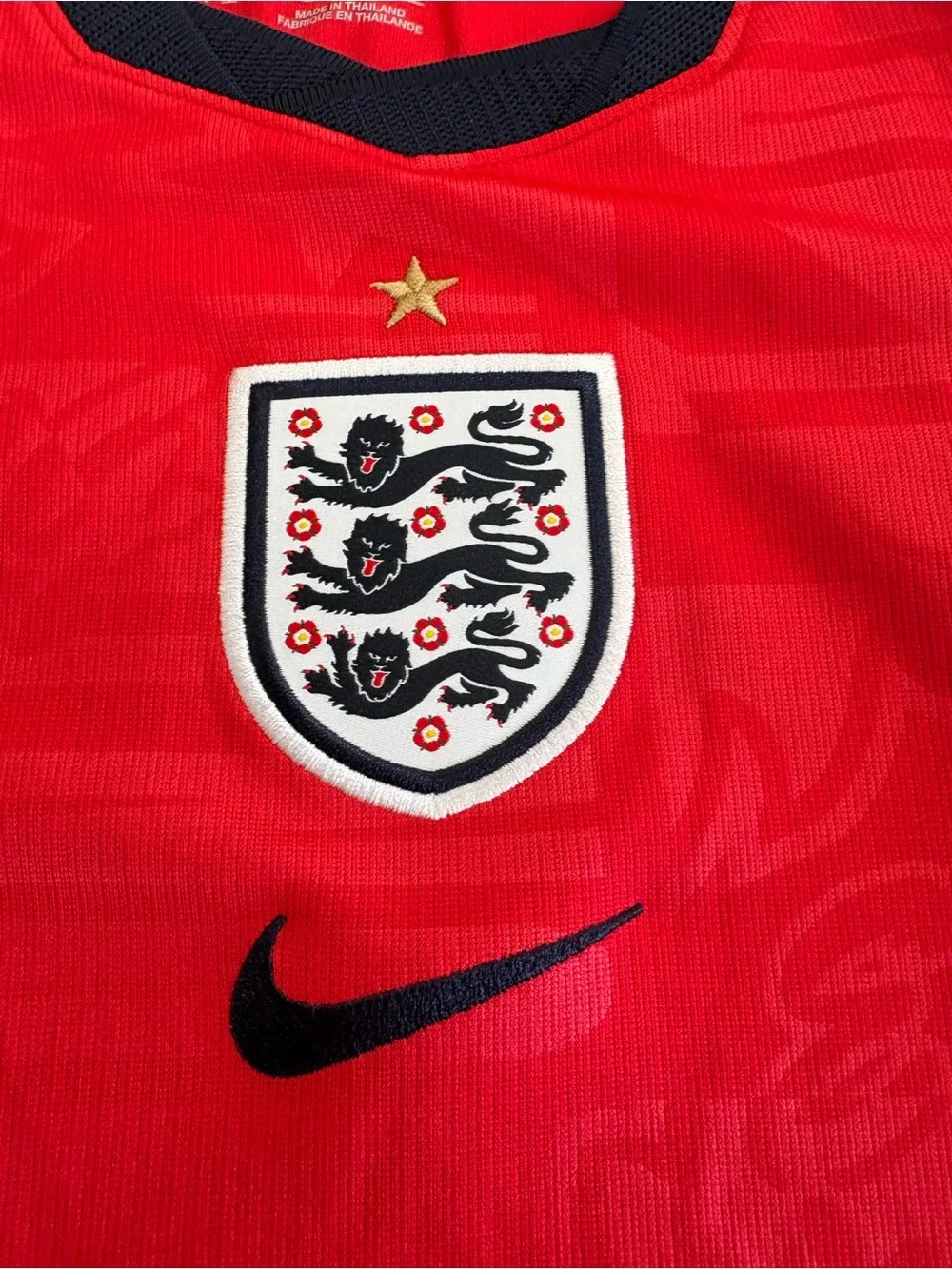Nike Kids England Red Soccer Jersey